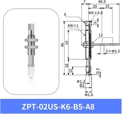 1Pcs ZPT-02US-K6-B5-A8 ZPT-04US-J10-B5-A8 ZPT-06US-J10-B5-A8 White Silicone Full Set Vacuum Suction Cup(ZPT-04US-K6-B5-A8) in Kuwait