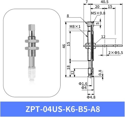 1Pcs ZPT-02US-K6-B5-A8 ZPT-04US-J10-B5-A8 ZPT-06US-J10-B5-A8 White Silicone Full Set Vacuum Suction Cup(ZPT-04US-K6-B5-A8) in Kuwait