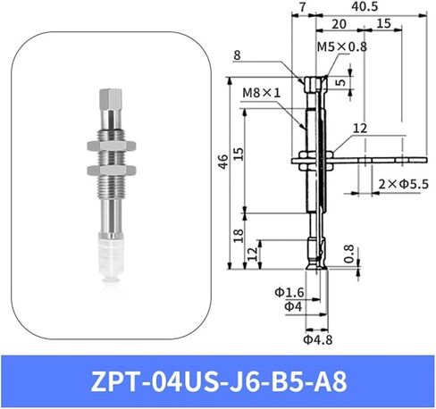 1Pcs ZPT-02US-K6-B5-A8 ZPT-04US-J10-B5-A8 ZPT-06US-J10-B5-A8 White Silicone Full Set Vacuum Suction Cup(ZPT-04US-K6-B5-A8) in Kuwait