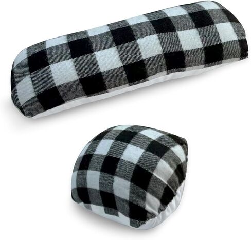 2 Pack Tailors Ham and Seam Roll Set Professional Tailors Ham for Pressing, Ergonomic Premium Tailor Ham Press Tool for Ironing, Curved Seams Kit (Red & Black) in Saudi Arabia