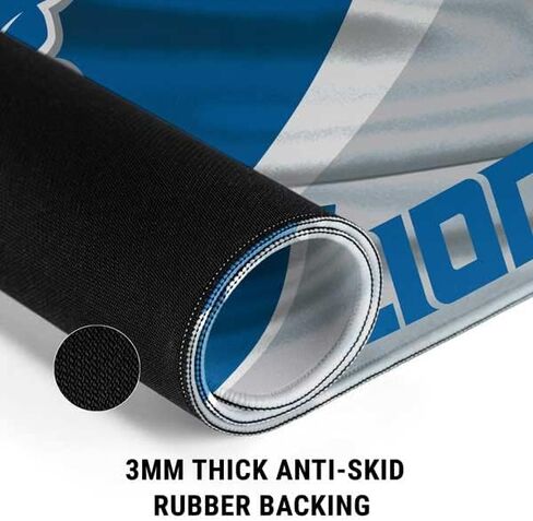 Skinit Small Gaming Mouse Pad - Officially Licensed Detroit Lions Design with Stitched Edges, Waterproof, Non-Slip Rubber Base, Desk Mat for Keyboard & Mouse, 12.6" x 11" inches in Saudi Arabia