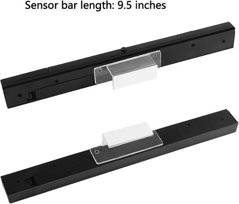 Sensor Bar for Wii, Wireless Sensor Bar for Nintendo Wii and Wii U Console | Includes Clear Stand, Black in Kuwait