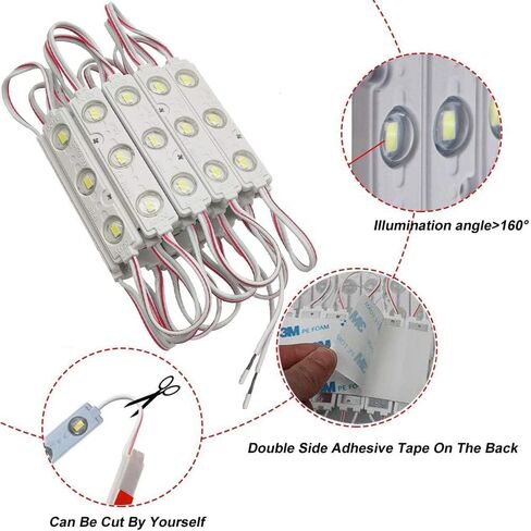 وحدة LED عامة (White-20pcs) ، 75x15cm in Saudi Arabia