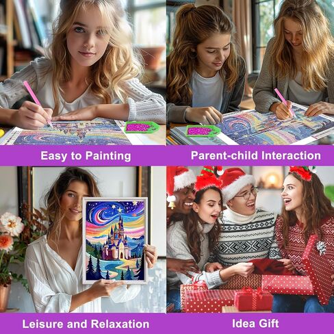 Heibago Diamond Art Painting Kits للبالغين ، Dreamcatcher 5D Diamond Painting Dots Kits للبالغين المبتدئين ، DIY كامل الجولة الجوهرية للفنون الفنية من الماس ، ديكور الجدار المنزلي 12 × 16 بوصة in Saudi Arabia