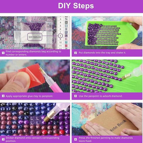 Heibago Diamond Art Painting Kits للبالغين ، Dreamcatcher 5D Diamond Painting Dots Kits للبالغين المبتدئين ، DIY كامل الجولة الجوهرية للفنون الفنية من الماس ، ديكور الجدار المنزلي 12 × 16 بوصة in Saudi Arabia
