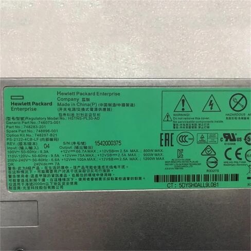 HSTNS-PL30-AD 1200W إمدادات الطاقة 748896-001 748283-201 746073-001 لمصدر طاقة خادم DL580 G9 مع 12pcs 6pin إلى 8pin (مزود طاقة مفرد) in Kuwait