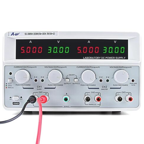المختبر متعدد القناة لتوفير الطاقة القابلة للتعديل ثلاثية الطريق منظم الجهد المختبر مزود الطاقة 30V 60V 3A 5A (SS-3005H-3) in Kuwait