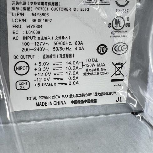 for M57 M58 280W Power Supply FRU 54Y8804 54Y8806 41A9701 41A9717 PC7001 PS-5281-01VF 24PIN+4PIN in Kuwait