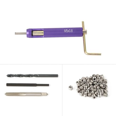 10-32 helicoil kit, Stainless Steel HELICAL Screw Thread Inserts M5 x 2D for Improved Connection Strength and WEAR 50PCS in Saudi Arabia