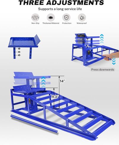 2 عبوة هيدروليكي سيار منحدرات 5T 11000 رطل منخفضة خدمة رفع السيارة المنحدرات مرآب الشاحنة ، ارتفاع هيدروليكي مركبة هيدروليكية. in Kuwait