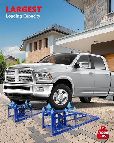 2 عبوة هيدروليكي سيار منحدرات 5T 11000 رطل منخفضة خدمة رفع السيارة المنحدرات مرآب الشاحنة ، ارتفاع هيدروليكي مركبة هيدروليكية. in Kuwait