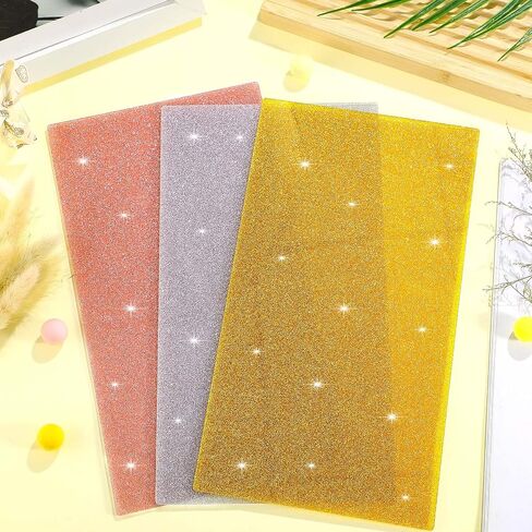 Amyhill 3pcs ألواح أكريليك بريق 1/10 "سميكة لقطع الليزر الملون ملون 2.5 مم مصبوب صفائح أكريليك لعلامة DIY ، علامة الحيوانات الأليفة ، ديكور المنزل ليزر 6.3 × 11.4 في مواد النقش in Saudi Arabia