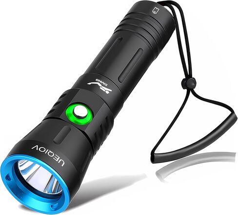 Dive Light Scuba Diving Flashlight Dive Torch Rechargeable,3500Lumens 6 Modes Underwater Light,IPX8 Waterproof Flashlight, Safety Dive Lights with Power Indicator for Night Diving in Saudi Arabia