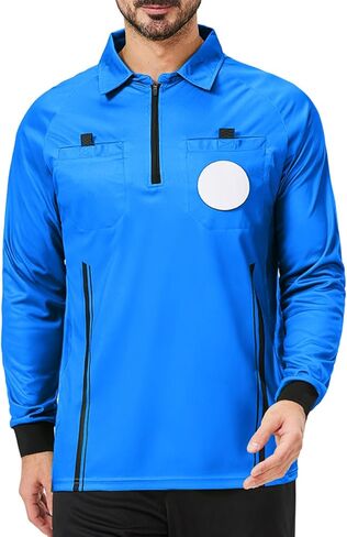 Cutiehon Soccer Secrivere Jersey ، قميص الحكم الرسمي لكرة القدم الرسمي للمحترفين ، يضم حامل شارة وجيوب in Kuwait