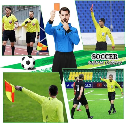 Cutiehon Soccer Secrivere Jersey ، قميص الحكم الرسمي لكرة القدم الرسمي للمحترفين ، يضم حامل شارة وجيوب in Kuwait