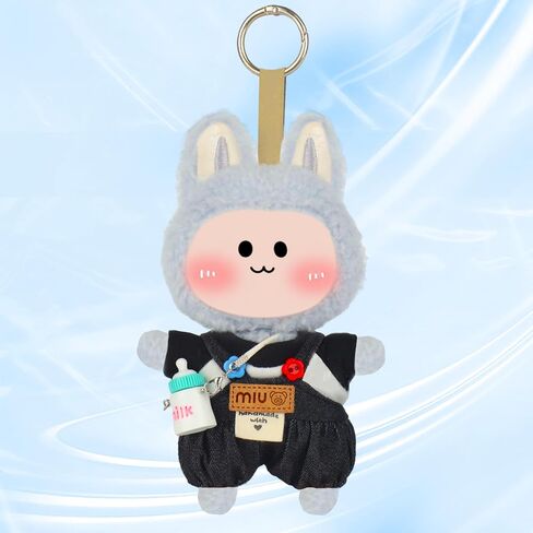 3-Piece 17cm/6.7inch Doll Clothes Set & Outfit Set - Premium Cute Costumes for All 17cm/6.7inch Figures （NO Doll） (3-Piece Set of Black Leisure Suit) in Saudi Arabia