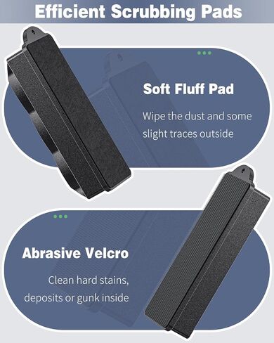 Pawfly Aquarium Magnet Glass Cleaner, Magnetic Fish Tank Cleaner, 1.5" Mini Algae Scrubber for Glass Aquariums, Strong Magnetic Brush Cleaning Tool for Glass Fish Tanks up to 10 Gallons in Saudi Arabia
