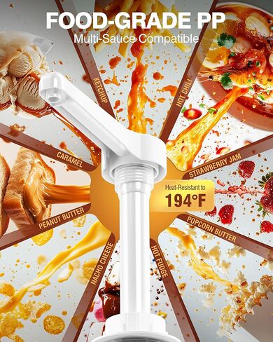 WantJoin Nacho Cheese Dispenser Pump for 4.6Qt Nacho Cheese Dispenser (30cc/2-Pack) Heavy Duty Pump Dispenser for WantJoin 4.6Qt Nacho Cheese Warmer in Kuwait