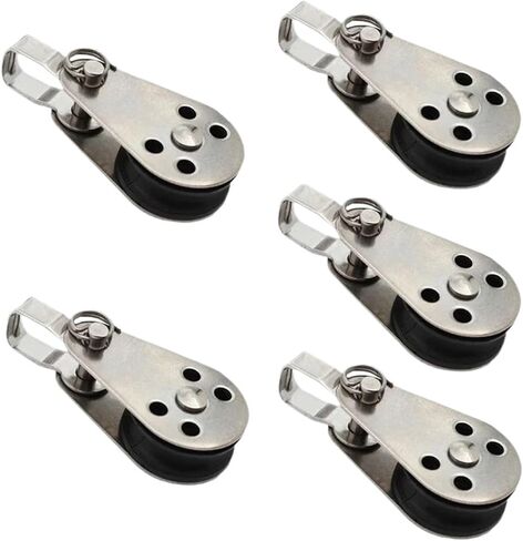 Stainless Steel Pulley, Stainless Steel Swivel Eye Wire Rope Pulley Block Single Wheel Single Nylon Sheave Pulley Block Boat in Saudi Arabia