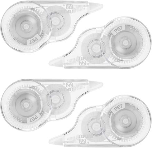 50 Pcs Correction Tape, 39.4 Ft White Wrong Out Tear-Resistant Bulk, Instant Corrections Easy To Use Applicator for School, Office, Note Taking, Journal (Tape Width 0.2 in, Clear) in Kuwait