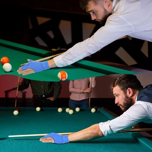 Vin Beauty 6 PCS Pool Gloves Billiards Left Hand, Billiard Pool Gloves for Left Hand 3 Finger Shooters Snooker Cue Sport Glove for Men & Women in Saudi Arabia