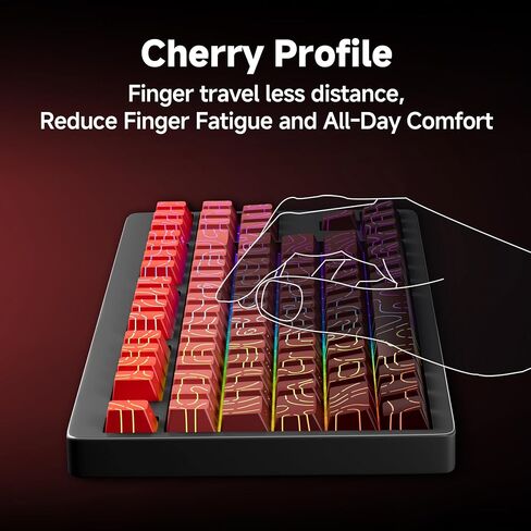 Gray to Black Gradient PBT Keycaps - Cherry Profile Double Shot Shine Through Key caps Set for Mechanical Keyboard (135 Keys) - Smoky Gray to Black Transition, RGB Compatible。 in Saudi Arabia