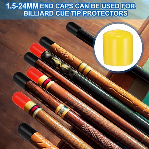 HARFINGTON 50pcs Round Rubber End Caps 12mm ID Bolt Covers Caps Vinyl Rubber Flexible Screw Thread Protectors for Metal Tube Rod Bolts, Translucent in Kuwait