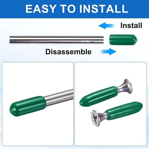 Harfington 50pcs Round Round Rubber End Caps 12mm Id Id Bolt Cover Caps Finyl Rubber Fensible Thread Thread Protts for Metal Tube Rod Bolts ، Wrapper in Saudi Arabia