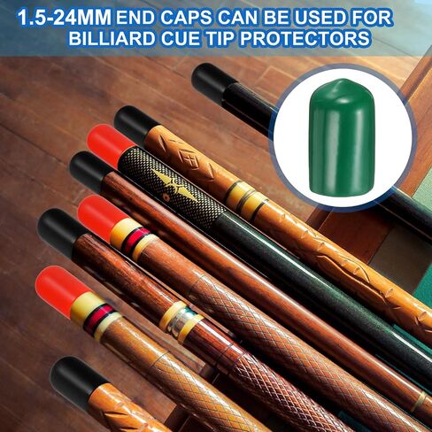 Harfington 50pcs Round Round Rubber End Caps 12mm Id Id Bolt Cover Caps Finyl Rubber Fensible Thread Thread Protts for Metal Tube Rod Bolts ، Wrapper in Saudi Arabia