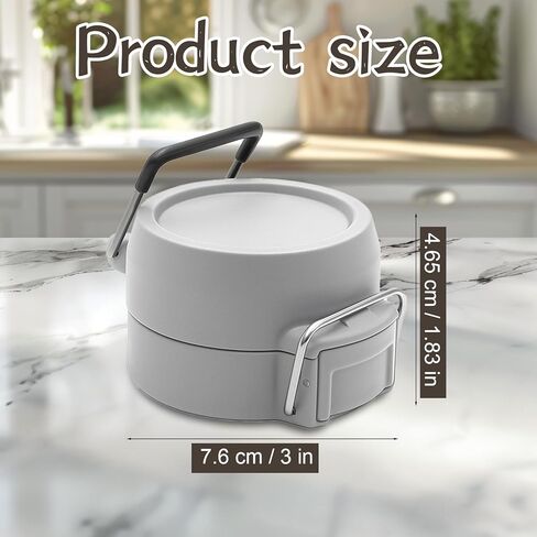 غطاء بديل لـ Stanley Quick Flip Go ، Top Cover متوافق مع Cup Cup 24oz 36 أوقية ، غطاء زجاجة ماء One Button لـ Stanley Quick Flip Go و Leakproof و BPA خالية من BPA (رمادي) in Kuwait