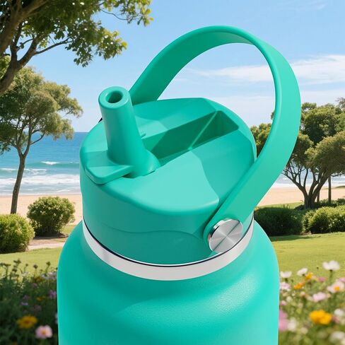 Straw Lid for Hydro Flask Wide Mouth, Lids with Straw for Hydroflask 12 16 18 20 32 40 oz Wide Mouth, Replacement Straw Cap for Hydroflask, Top Sport Bottle Lid in Saudi Arabia
