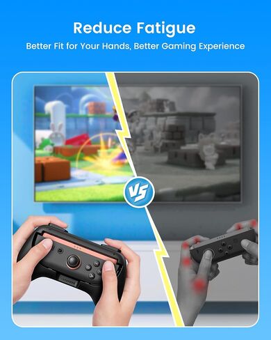 قبضة يدوية Transnovo للمفتاح 2 ， قبضة وحدة تحكم التبديل المقاومة للارتداء من أجل Joycon ， 2 حزمة الراحة (شفافة) in Kuwait
