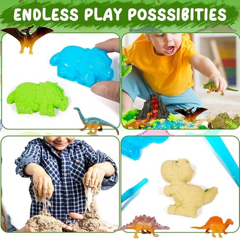 Bbiamsleep Unicorn Sensory Bin, 493 Pcs Unicorn Sand Kit with Sandbox 3.3 lbs Color Sensory Sand 6 Castle Mould 9 Tools for Birthday Party in Kuwait