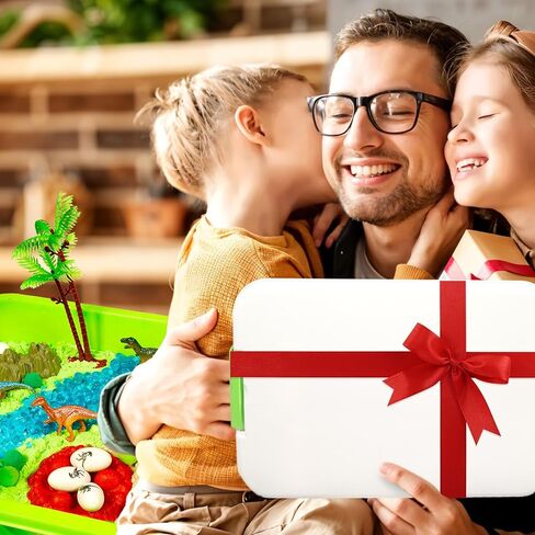 Bbiamsleep Unicorn Sensory Bin, 493 Pcs Unicorn Sand Kit with Sandbox 3.3 lbs Color Sensory Sand 6 Castle Mould 9 Tools for Birthday Party in Kuwait