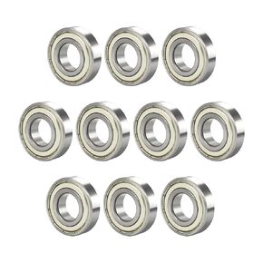 6801ZZ 10 PCS Deep Groove Ball Bearing 12×21×5mm Double Metal Shielded Ball Bearing Chrome Steel P0 Z2 Bearing for Industrial Machine,Power Tools and Mechanical Equipment in Kuwait