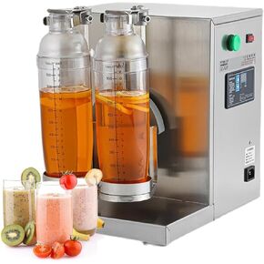 Electric Milk-Tea Shaker Machine Stainless Steel Double-Cup Auto Shaking Machine 120W for Restaurant Coffee Shop Food in Saudi Arabia