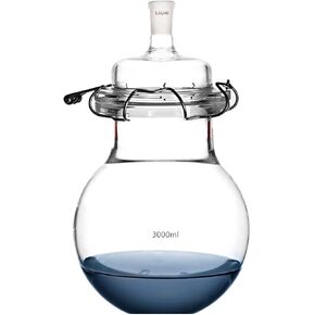 24/40 Glass Reactor 1-Neck Flat Bottom Single Neck Lab Reaction Vessel W/Lid & Clamp in Saudi Arabia