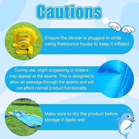 شريحة ماء قابلة للنفخ في Culaluva: 5 في 1 تمساح تفجير منزل ترتد للأطفال - حمام سباحة سبركش تسلق كرة السلة حافة 480 واط - لحفلة عيد ميلاد في الهواء الطلق في الفناء الخلفي in Kuwait