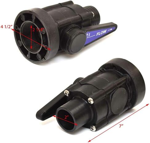Forespar Boat Seacock Valve 933148n | كامل التدفق 2 بوصة ماريلون in Saudi Arabia
