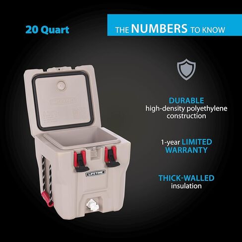 Lifetime 28 Quart Hard Cooler ، صندوق ثلج عالي الأداء ، مصنوع في الولايات المتحدة الأمريكية in Saudi Arabia
