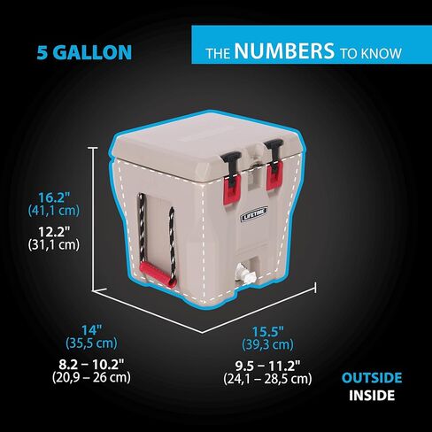 Lifetime 28 Quart Hard Cooler ، صندوق ثلج عالي الأداء ، مصنوع في الولايات المتحدة الأمريكية in Saudi Arabia