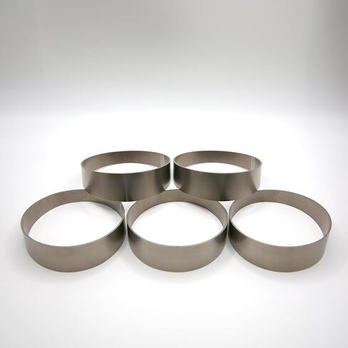 Titanium Pie Cuts 45 degree 2.5" Loose Radius (Not Welded) - Grade 1 Titanium for Custom Exhaust and Fabrication Projects (5pcs) in Saudi Arabia