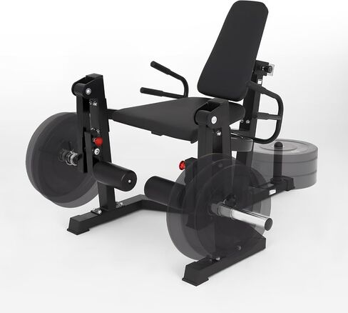 3 in 1 Leg Extension & Curl Machine, Separation Single Leg Extension, Stand Leg Curl, Leg Workout, Adjustable Bench, Plate Storage Rod, Compatible with 1'' & 2'' Weight Plates in Saudi Arabia