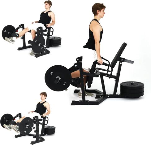 3 in 1 Leg Extension & Curl Machine, Separation Single Leg Extension, Stand Leg Curl, Leg Workout, Adjustable Bench, Plate Storage Rod, Compatible with 1'' & 2'' Weight Plates in Saudi Arabia