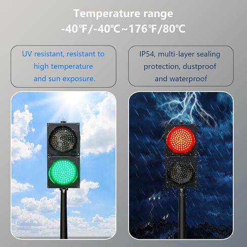 200mm（8inch） Remote Control, AC85-265V No Battery,Traffic/Stop/Go Light Lamp Lights,PC Housing Water Resistant IP54 in Saudi Arabia