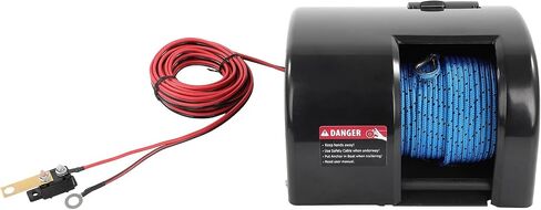 Includes Anchor Roller 25 lb Capacity 100 ft Braided Anchor Rope Electric Boat Anchor Winch Free Fall for Saltwater Boats 12V Wireless Remote Control Suitable for 20 Foot Boats and Trailers in Saudi Arabia