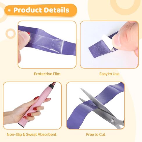 OMISTAR 120 PCS Tennis Racket Overgrips, 12 Colors Badminton Racket Overgrip Bulk, Soft Tennis Racket Grip Tape, Anti-Slip and Absorbent Grip Tape for Pickleball Racquets, Bike Handlebar, Fishing Rod in Kuwait