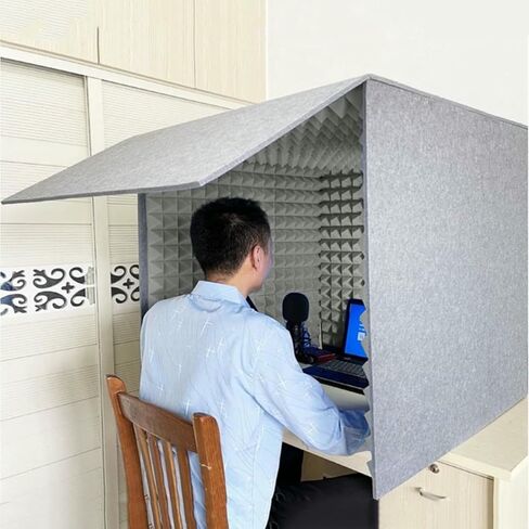 Microphone Isolation Screen Recording Soundproof Booth, Sound Absorbing Foam, Sound Absorbing High Density Recording Equipment Studio in Kuwait