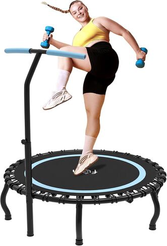 40 "/48"/50 "Rebounder Mini Tranpoline داخلي للبالغين ، 500 رطل قابلة للطي للبالغين tranpoline ، إعادة تمارين شكيلة لتمرين داخلي/حديقة in Saudi Arabia