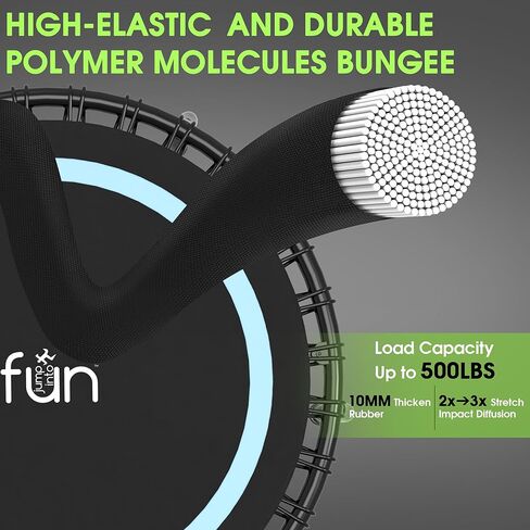 40 "/48"/50 "Rebounder Mini Tranpoline داخلي للبالغين ، 500 رطل قابلة للطي للبالغين tranpoline ، إعادة تمارين شكيلة لتمرين داخلي/حديقة in Saudi Arabia